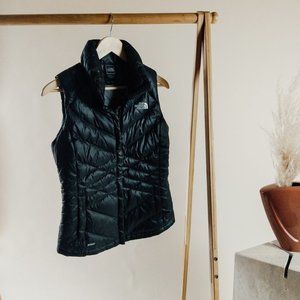 the north face goose down 550 puffer vest